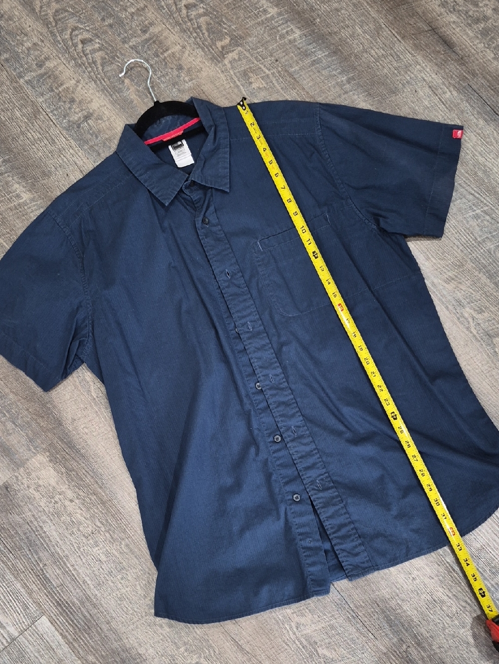 The North Face Men's Short-Sleeve Navy Button-Down Shirt